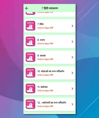 Class 7 Hindi Vyakaran Grammar android App screenshot 12