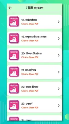 Class 7 Hindi Vyakaran Grammar android App screenshot 18