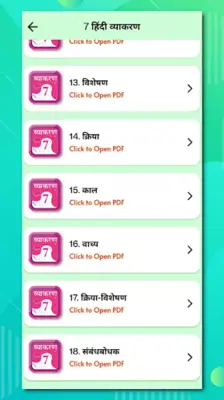 Class 7 Hindi Vyakaran Grammar android App screenshot 19