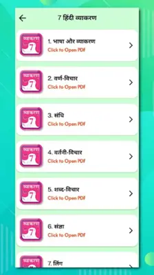 Class 7 Hindi Vyakaran Grammar android App screenshot 21