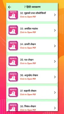 Class 7 Hindi Vyakaran Grammar android App screenshot 2