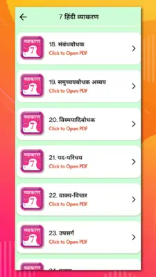 Class 7 Hindi Vyakaran Grammar android App screenshot 3