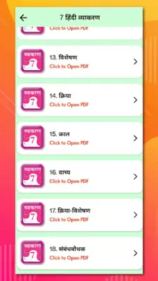 Class 7 Hindi Vyakaran Grammar android App screenshot 4