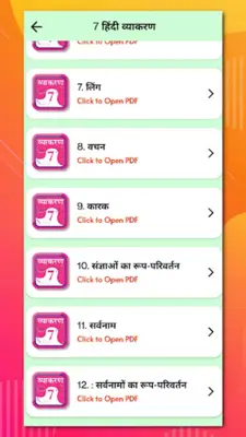 Class 7 Hindi Vyakaran Grammar android App screenshot 5