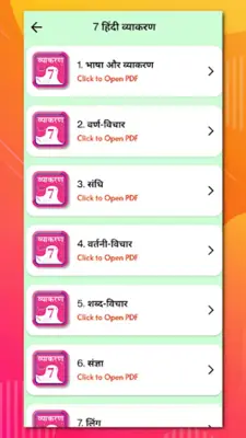 Class 7 Hindi Vyakaran Grammar android App screenshot 6